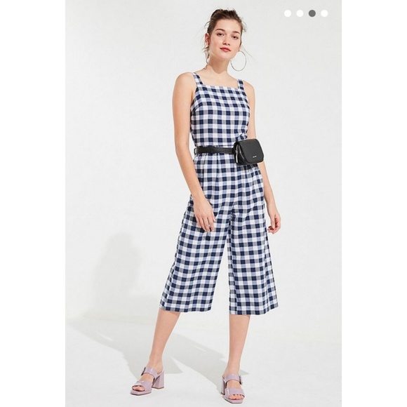Love + Harmony Gingham Checkered Jumpsuit Romper - Picture 2 of 8